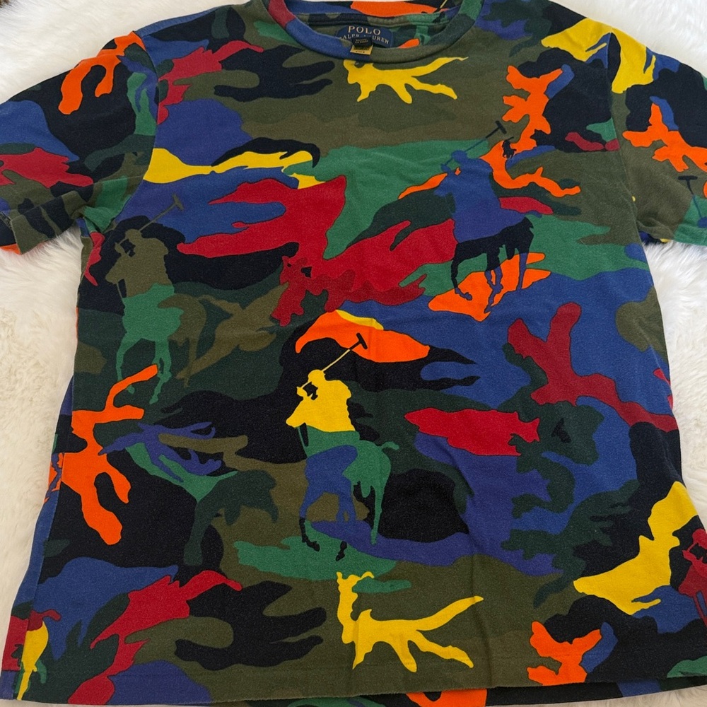 Polo Ralph Lauren Colorful Camouflage T-Shirt Kids
